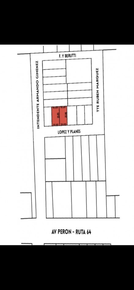 Ref. No 1316-VENTA DE DOS LOTES DE 258 m2 CADA UNO- CORONDA