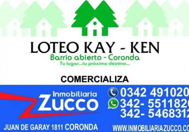 VENTA: TERRENOS EN LOTEO KAY-KEN EN CORONDA 